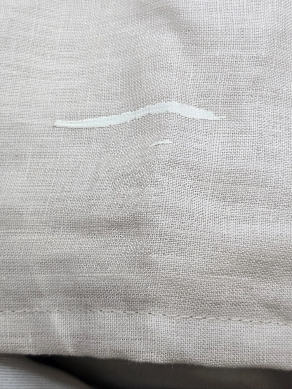 QUINCE Set Of 2 48x108 European Linen True Blackout Curtains Sand 0793